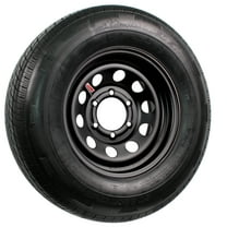 eCustomrim Radial Trailer Tire and Rim ST225/75R15 Load D 15x6 6-5.5 Black Modular Wheel