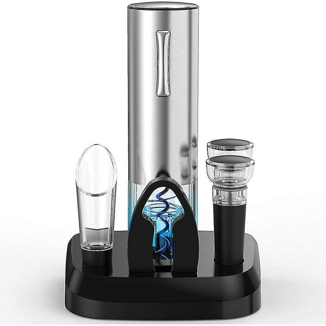 Yeacher 7-piece Electric Wine Bottle Opener Set,wine Gift Set For Wine Lovers