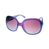 Ellen Tracy Womens Purple Plastic Rectangle Sunglass, Gradient Lens 513 3