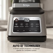 Ninja Professional Plus 72-Oz Kitchen System Blender, Smoothies, Crush, 5 Auto-iQ Preset Programs, 1400PW, BN800 Silver
