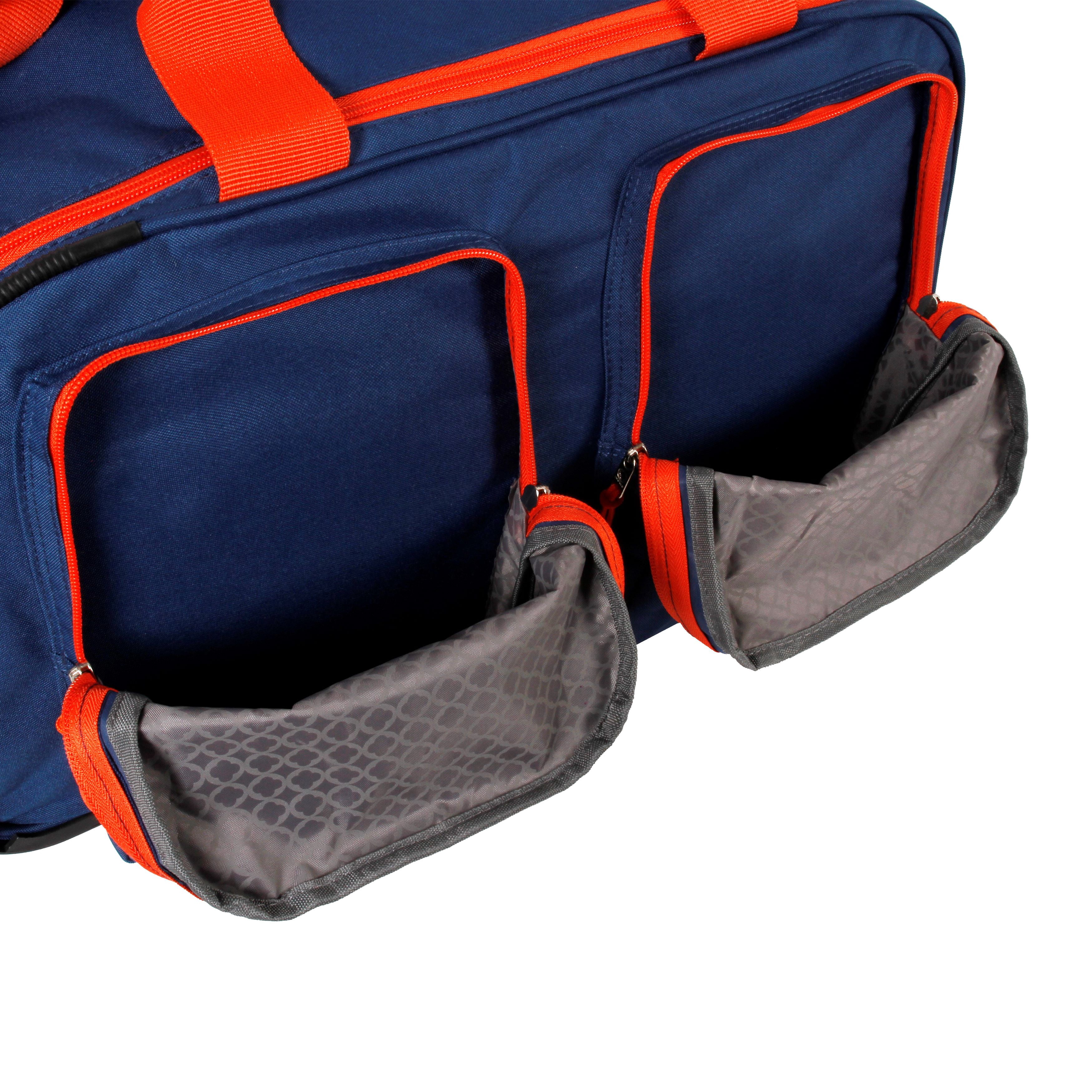 J World Duane Rolling Duffle Bag, Navy