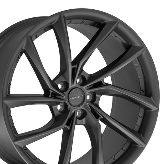 DEFIANT Wheels DF06 20 Inch Rim Fits 5x114.3 20x10 Dark Satin Charcoal (1)