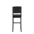 thumbnail image 5 of Linon Metairie 30" Indoor Wood Bar Stool, Espresso/Dark Brown Faux Leather, 5 of 9