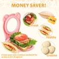 thumbnail image 3 of Sandwichera CHICHAUS Uncrustable Pocket con forma de círculo, rosa, 3 of 7