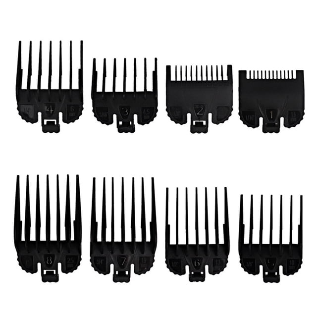 8 Sizes Professional Cutting Guide Comb Set Limit Comb Set Replacement for Wahl Electric Hair Trimmer Shaver Hairdressing Tool