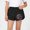 Black, variant on NAISIBABY Girls Terry Shorts (1-12T), Casual Elastic Waist Cotton Stretch Summer Active Dolphin Shorts Size 10