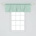 thumbnail image 2 of Ambesonne Pearls Window Valance, Abstract Nautical Motifs, 54" X 18", Almond Green White, 2 of 3