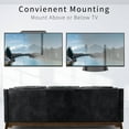 thumbnail image 4 of VIVO Under or Above VESA TV Wall Mount Shelving Bracket AV Component Glass Shelf, 4 of 8