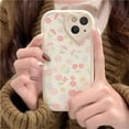 thumbnail image 2 of Compatible with iPhone 7/8/SE/SE 2Case with Cute Flowers Floral Pattern for Women Girls Soft Silicone Love Lens Protection Case for iPhone 7/8/SE/SE 2-White, 2 of 9