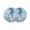 Blue, variant on Blue Coastal Seahorse Round 15 Inch Placemats Set of 2, Summer Beach Starfish Botanical HeatResistant Non Slip Place Mats for Dining Table, Wipeable Braided Kitchen Table Mats for Housewarming