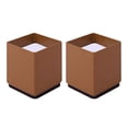thumbnail image 2 of Elevación de sil para muebles Protección de pies de perficies de madera y alfombras Cuadrado 6x5cm Marrón Sunnimix Elevadores de sofá, 2 of 8