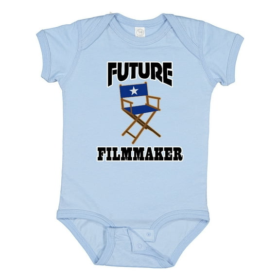 Inktastic Future Filmmaker Director Chair Boys or Girls Baby Bodysuit