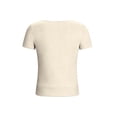 thumbnail image 5 of MaFYtyTPR Womens Summer Printed Tops Fashion Short Sleeve Square Neck Loose Casual Blouse for Women A-Khaki M, 5 of 5