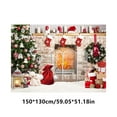 thumbnail image 3 of Harliver Merry Christmas Tree Wall Tapestry, Snowman Tapestry Hanging background, Xmas New Year Winter Party Backdrop, Tapestry Wall Decor for Living Room Bedroom Dorm, 59x51In, 3 of 6