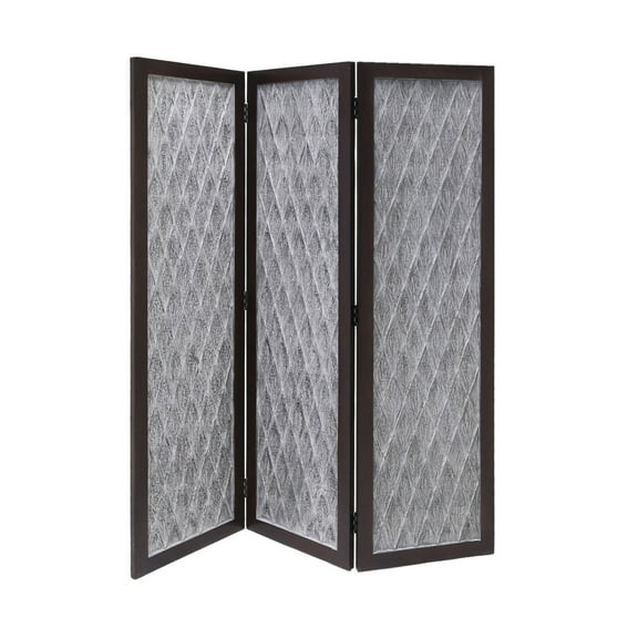 Modern Decorative Santa Clara Screen Room Divider With Solid Mango Frame