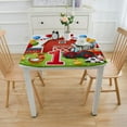 thumbnail image 3 of nygtbtfer Farm Animal First Birthday Party Tablecloth - Disposable Farm Birthday Table Cover Decorations, Barnyard Animal Theme One Year Old Birthday Table Cloth, 3 of 7