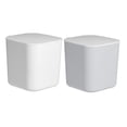 thumbnail image 4 of HEALEEP 2Pcs Waste Container Grey Plastic Compact Shape for General Users, 4 of 7