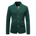 thumbnail image 1 of toraway Men Suits Gray Casual Men Casual Fashion Solid Color Three Button Suit XL, 1 of 3