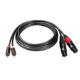 thumbnail image 2 of Tianle 2 RCA Audio Cable 1.5M,2RCA Male to 2RCA Male Audio Cable,2RCA Male to 2RCA Female Stereo Hi-Fi Audio Cord,Compatible With HDTV,Speaker,Amplifier,Hi-Fi Systems (2RCA Male to 2 Female,1.5M), 2 of 6