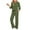 Army Green, variant on gbyLJF Casual Sets for Women 3/4 Long Sleeve Pullover and Elastic Waist Long Pants Knitted Striped 2 Piece Outfits Sweatsuit