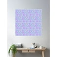 thumbnail image 2 of Purple Funky 70'S Inspired Pattern Poster Wall Art, Modern Wall Decor For Living Room Bedroom, 30x30 UNFRAMED, 2 of 3
