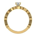 thumbnail image 3 of Circle and Hexagon Design Round Brilliant Diamond Rings 14K Gold 0.70 CT TW (G,SI1), 3 of 5