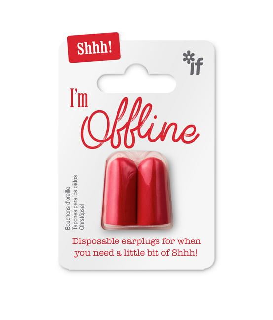 Shhh! Earplugs - I'm Offline (Red) (Other)