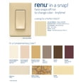 thumbnail image 3 of Placa de pared Leviton Renu REWP3-GC de tres elementos, sin tornillos, a presión, 3 of 3