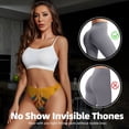 thumbnail image 4 of Thongs for Women - Colorful Sweaters And Strings No Show Seamless Womens Thongs Underwear, Soft Stretch G String Thongs for Women,Cuteness Ladies Thong Bikini Panties Briefs, 4 of 5