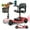 Red, variant on Yardmaster 4-Wheel Mobility Scooter for Seniors, Folding Electric Powered Wheelchair Device w/Basker, Adjustable Seat & Arm, Capacity 330 lbs, Gift for Elderly -Red