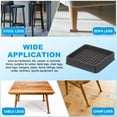 thumbnail image 7 of Uxcell Square Rubber Furniture Pads Non Slip Caster Cups Anti Skid Floor Protectors for Furniture Feet Bed Couch Chair Black 2.5"x2.5", 7 of 7