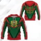 thumbnail image 3 of Sudadera con capucha y cremallera con estampado del emblema de Marruecos en 3D para hombre, tótem espiritual, bandera de Marruecos, sudadera con capucha con cremallera, ropa Harajuku Y2k, 3 of 5