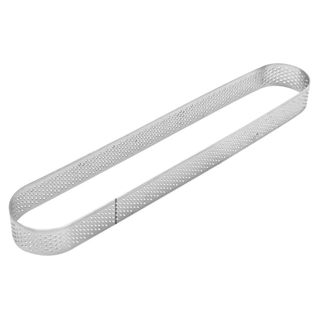 Wosthever Molde ovalado para tartaleta de acero inoxidable, pastel de Mousse, pastel de frutas, anillo para tarta, molde para hornear café, Type8 NO8
