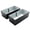 Black 02, variant on 2 Pack 8x4x2ft Metal Galvanized Raised Garden Bed,Galvanized Planter Boxes Set or Vegetables Flowers Ground Planter Box,Black