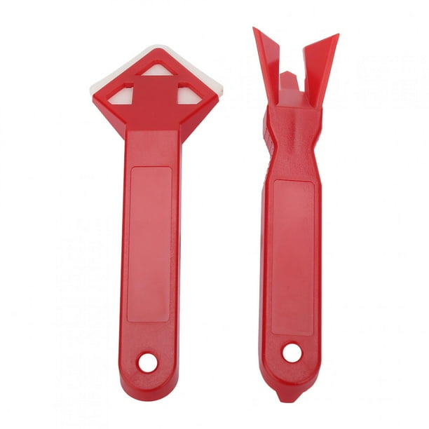 Herramienta de calafateo, kit de 2 piezas de herramientas de calafateo, raspador de calafateo, raspador de cemento de vidrio, diseño revolucionario