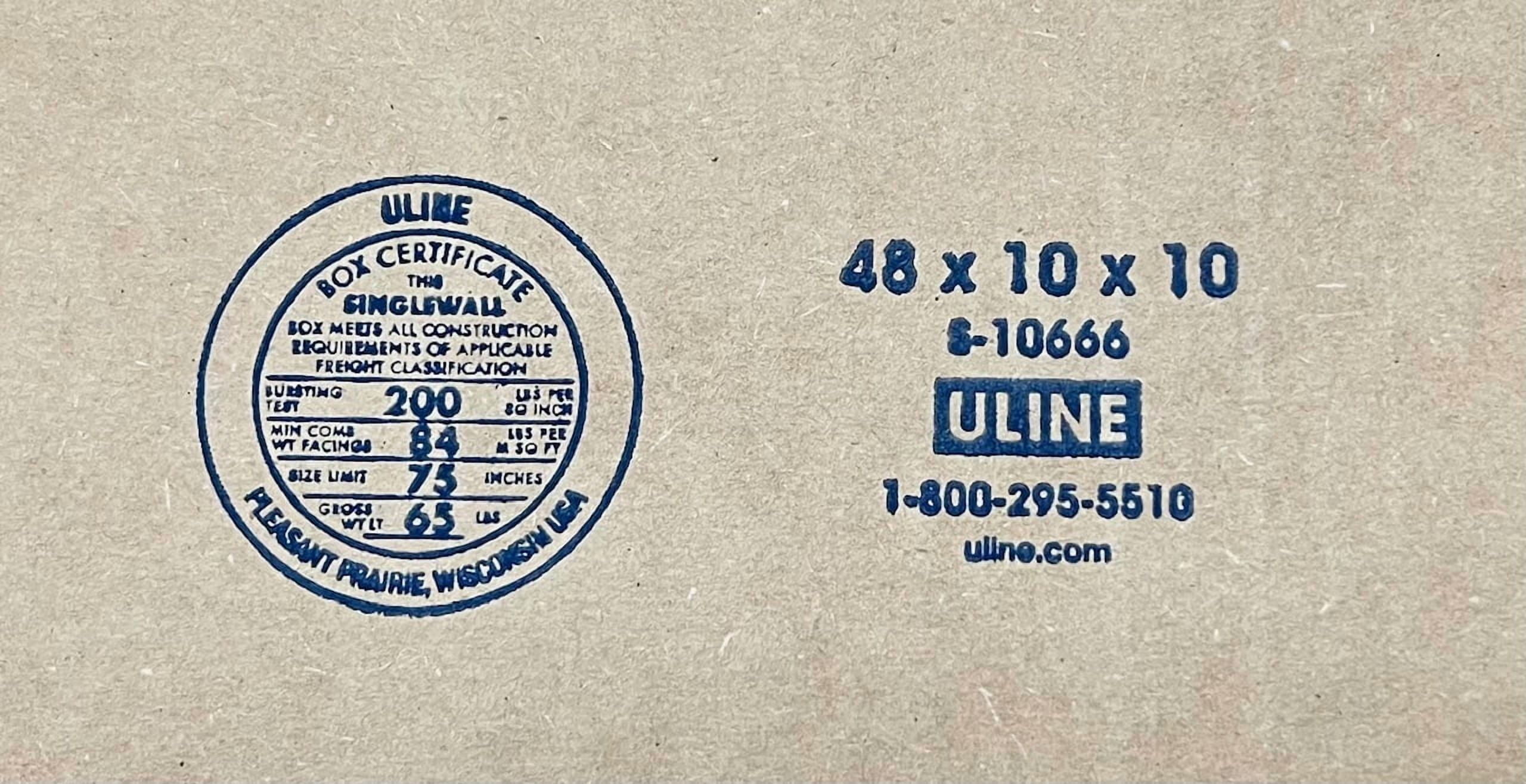48x10x10 (200 lb strength) | SINGLE CARDBOARD BOX | LONG