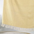 thumbnail image 3 of The Art Box Throw Blankets, 50 x 60 inche Marigold Yellow, Bohemian Boho Knitted Throw Blanket for Couch Sofa Chair Bed Soft Cotton Warm Cozy Throws Blankets with Tassels Fringe, 3 of 6