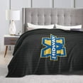 thumbnail image 4 of Midway University Logo Fleece Blanket, Very Soft Microfiber Flannel Blanket for Couch Warm and Cozy for All Seasons, 4 of 6
