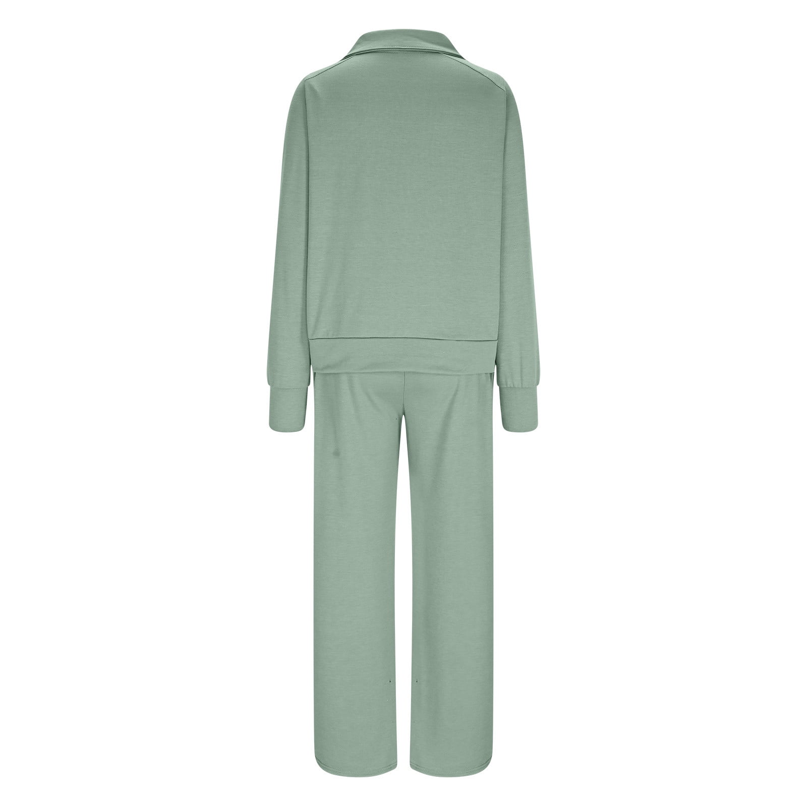 Tall Sizes Women Lounge Sets 2 Piece Outfits Linen Pants Set for Women Pink Women's Solid Color Casual Zipper Long Sleeved Pants Wide Leg Set Get it Fast