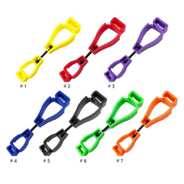 Colgador de Clip para guantes, herramienta de trabajo de seguridad con abrazadera atrapasueños multifuncional (verde)