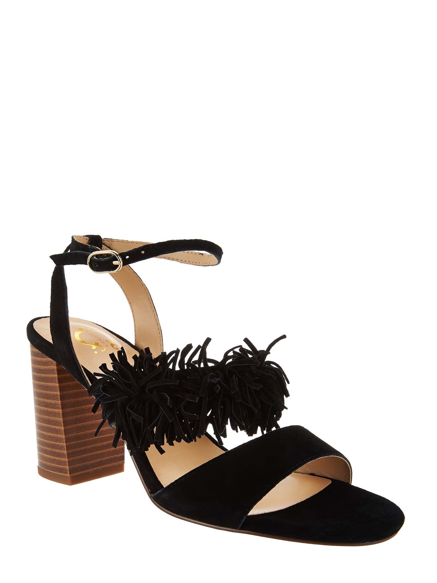 Schutz Louna Black Thin Straps Everyday Platform Wedge Sandals 