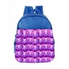 Girls Purple Hearts Toddler School Bag Set