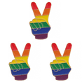 thumbnail image 1 of 【XZ0050】Amazon Rainbow Love Letter Broche Insignia Creativo Metal Rainbow Bridge Corazón Broche Collar Pin Accesorios (B), 1 of 3