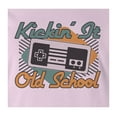 thumbnail image 2 of 9 Crowns Tees Kickin' It Old School Vintage Game Console T-Shirt (Juniors Pink, XS), 2 of 3