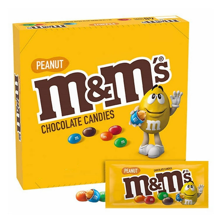 M&M 4個セット Pack Of 4 M&M'S Full Size Peanut Milk Chocolate Candy | 1.74 Oz