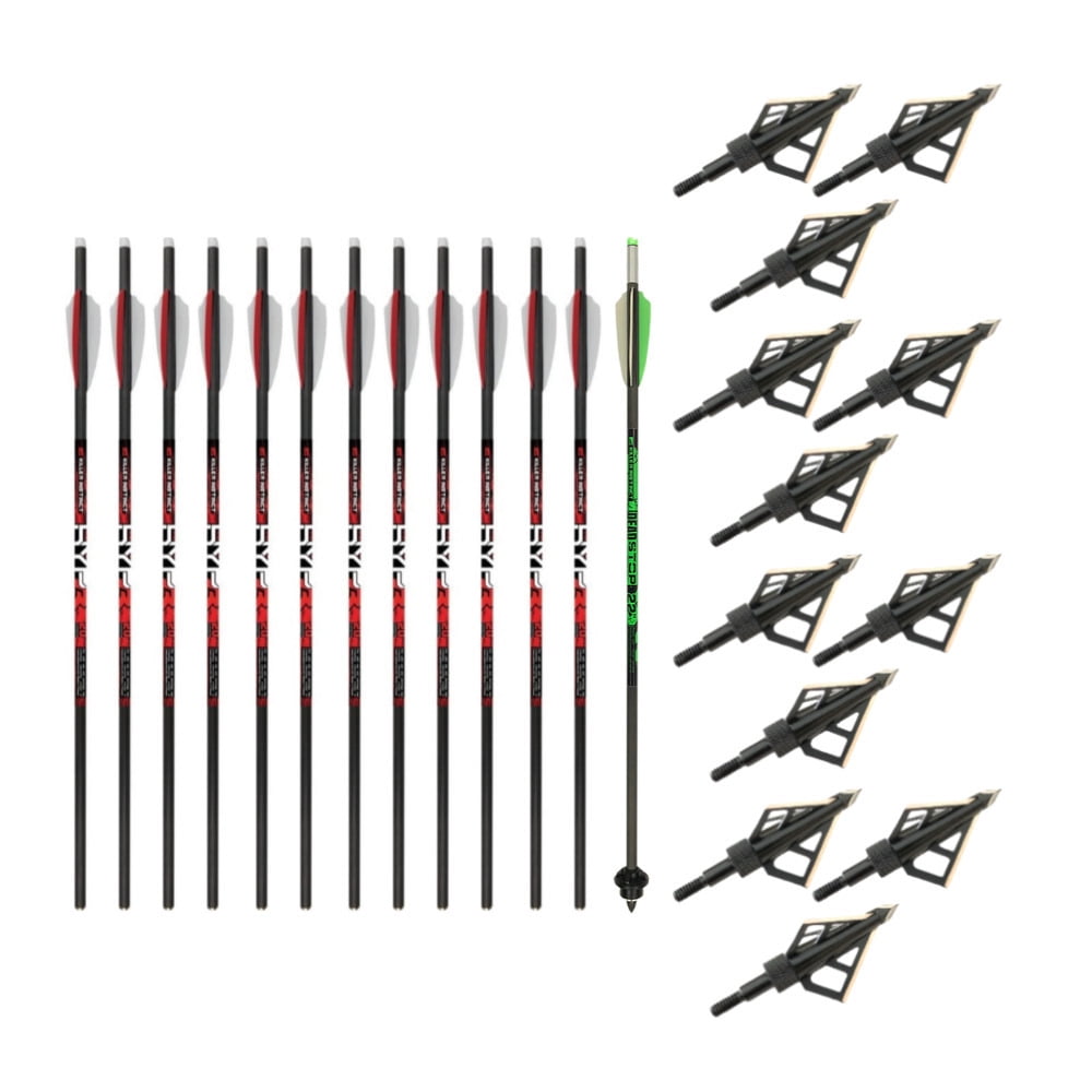 Details about   Killer Instinct Boss 20" Half Moon Crossbow Bolts by Victory 12PK Free Points 