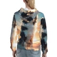 thumbnail image 7 of Lsque Cloud Border Collie Pattern Casual Women's Hoodie,Hooded Sweatshirt with Kangaroo Pocket,Pullover Hoodie with Eye-catching Drawstrings-Medium, 7 of 7
