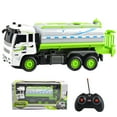thumbnail image 2 of Remote Control Tanker Truck Under $5! Yannianjz Remote Control Tanker Truck Toy, 1:32 Scale RC City Tanker with Lights, 4-Way Lighting Oil Tanker Toy,kidsRemote Control Truck with Battery, 2 of 5