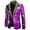 Purple, variant on LoyisViDion Men'S Autumn and Winter Personality Sequins Casual Suit Jacket Red 6(M)