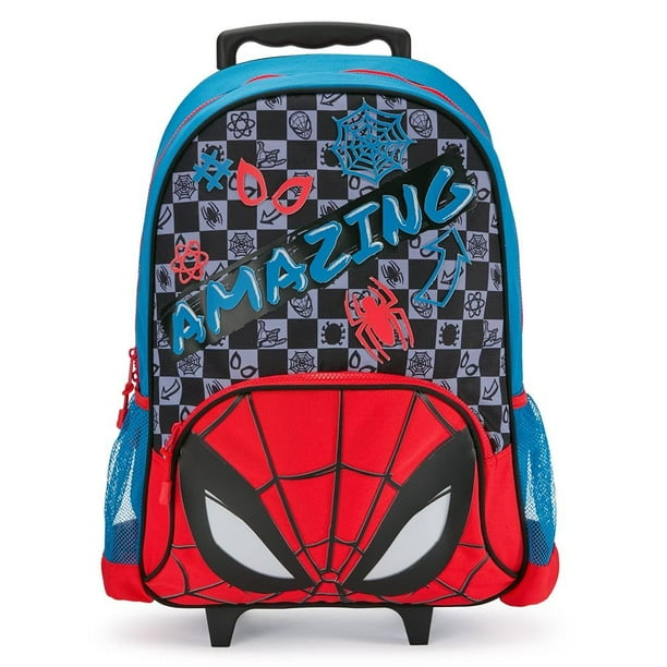 Mochila Disney Store Spider-Man Rolling para niños ajustable